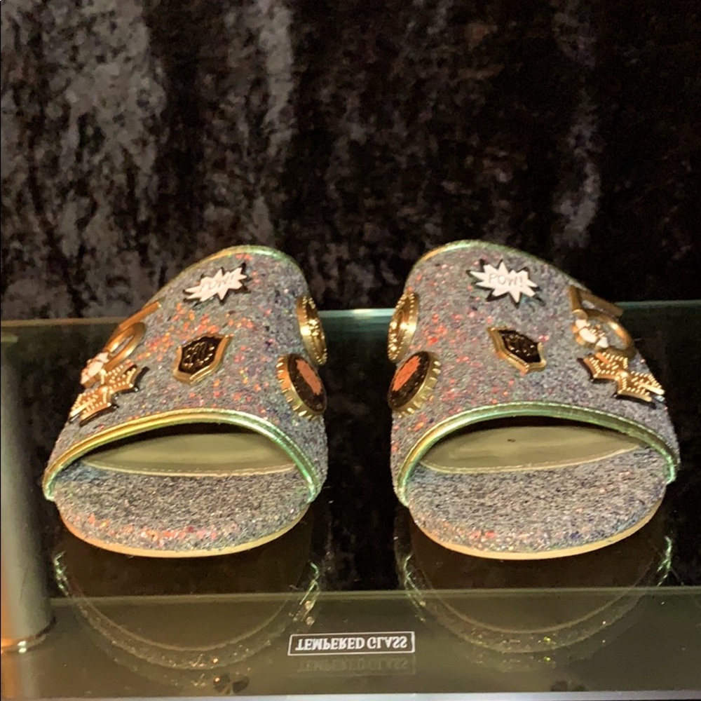 Lemonade Size:10 Flip Flop glitter & Flare Sandals